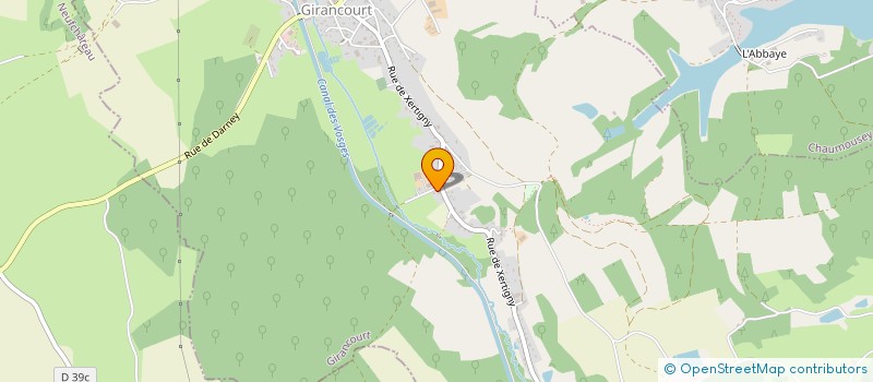 localisation de l'entreprise DOMAINE DES CHOUETTES  GIRANCOURT