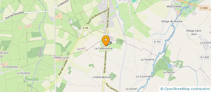 localisation de l'entreprise DOMAINE DES CYPRES  SAINT-SAUVEUR-VILLAGES