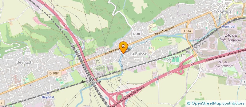 localisation de l'entreprise DOMAINE DES ECUREUILS à LA BOISSE