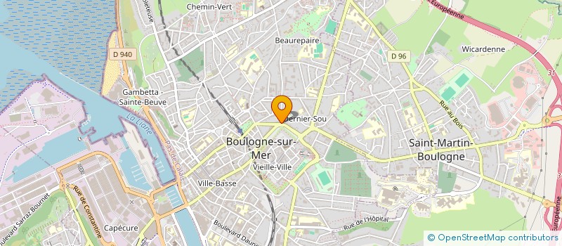 localisation de l'entreprise DOMAINE DES ETANGS  BOULOGNE-SUR-MER