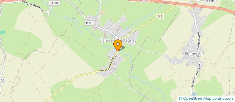 localisation de l'entreprise DOMAINE DES ETOILES ENERGIE  DAMAS-ET-BETTEGNEY