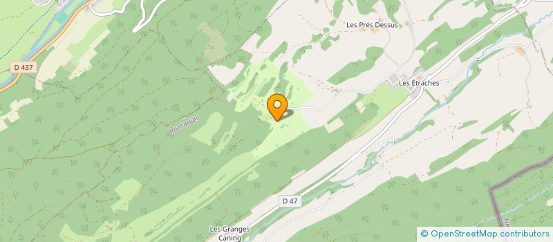 localisation de l'entreprise DOMAINE DES ETRACHES  PONTARLIER