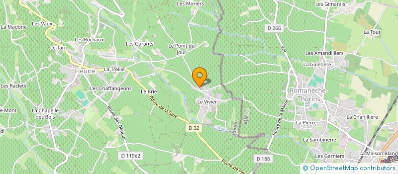 localisation de l'entreprise DOMAINE DES FONDS à FLEURIE