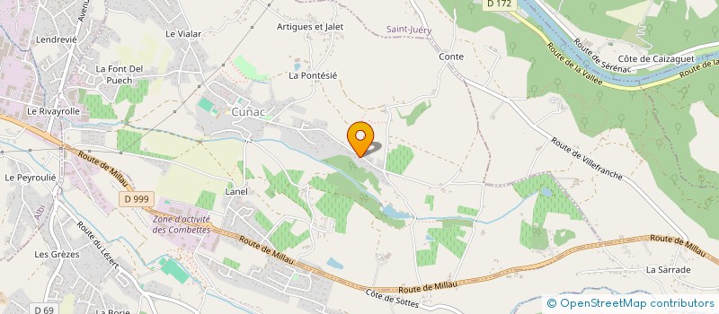 localisation de l'entreprise DOMAINE DES FOUGERES  CUNAC