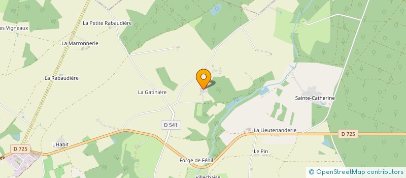 localisation de l'entreprise DOMAINE DES GRANDES GOUPILLERES à BOSSAY-SUR-CLAISE