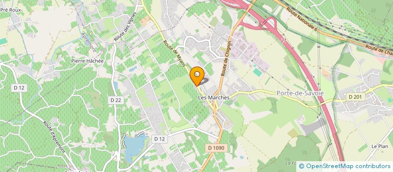 localisation de l'entreprise DOMAINE DES GRANGES LONGES  PORTE-DE-SAVOIE