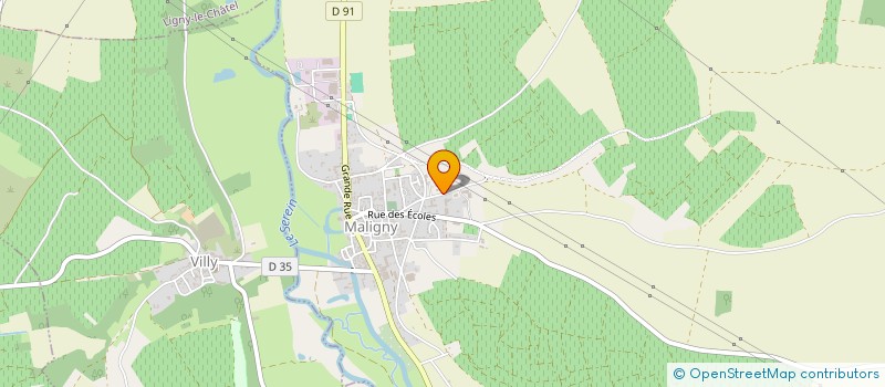 localisation de l'entreprise DOMAINE DES HATES à MALIGNY
