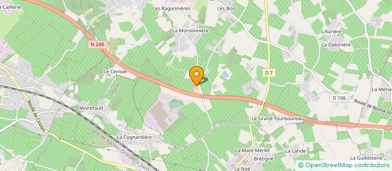 localisation de l'entreprise DOMAINE DES HAUTES-COTTIERES à LA CHAPELLE-HEULIN