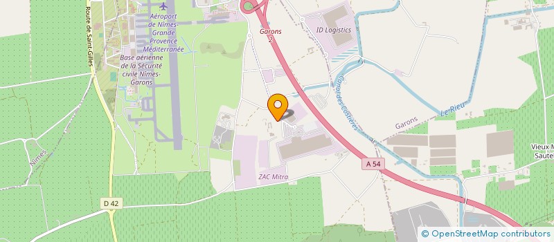 localisation de l'entreprise DOMAINE DES LYS  ST GILLES