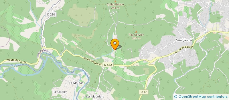 localisation de l'entreprise DOMAINE DES MAPLIERS  LORGUES