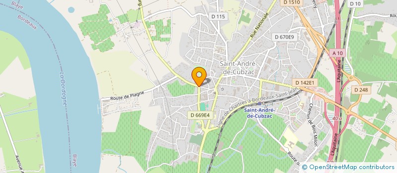 localisation de l'entreprise DOMAINE DES MARGUERITES  SAINT-ANDRE-DE-CUBZAC