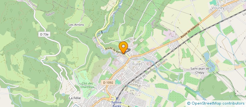 localisation de l'entreprise DOMAINE DES MURAILLES SAS à TULLINS