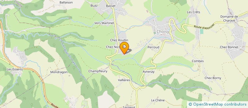 localisation de l'entreprise DOMAINE DES ORCHIS  POISY