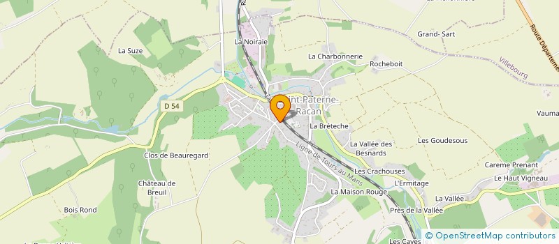 localisation de l'entreprise DOMAINE DES OUCHES  COTEAUX-SUR-LOIRE