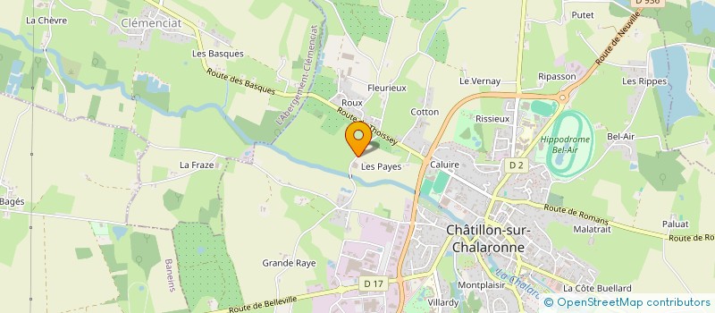 localisation de l'entreprise DOMAINE DES PAYS  CHATILLON-SUR-CHALARONNE