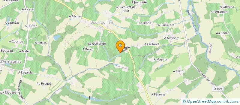 localisation de l'entreprise DOMAINE DES PERSENADES  MANCIET