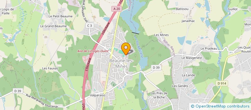 localisation de l'entreprise DOMAINE DES PILATERIES à LIMOGES