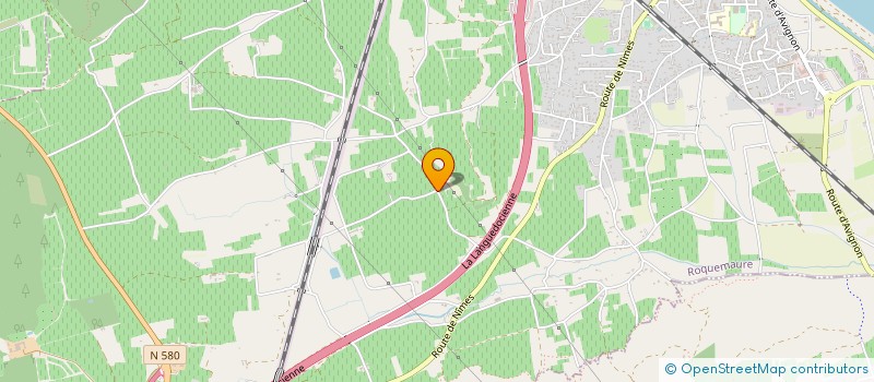 localisation de l'entreprise DOMAINE DES PLANTIER à ROQUEMAURE