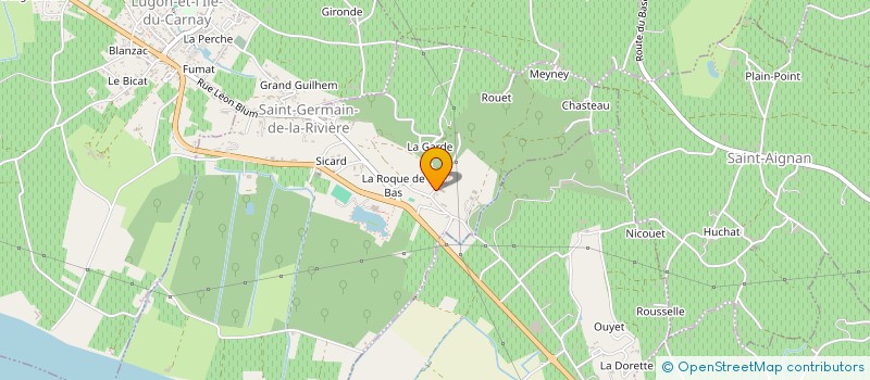 localisation de l'entreprise DOMAINE DES POSSIBLES  SAINT-GERMAIN-DE-LA-RIVIERE