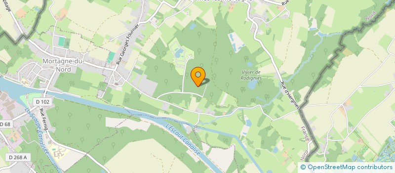 localisation de l'entreprise DOMAINE DES POTERIES à FLINES-LES-MORTAGNE