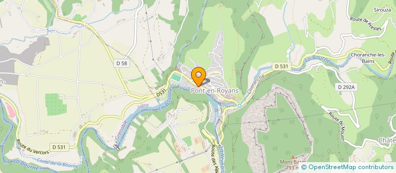 localisation de l'entreprise DOMAINE DES PRIOLEES  PONT-EN-ROYANS