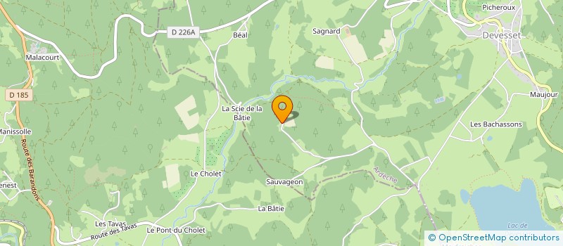 localisation de l'entreprise DOMAINE DES QUATRE  DEVESSET