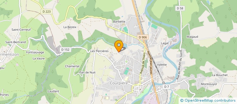 localisation de l'entreprise DOMAINE DES RIOUX à COURPIERE