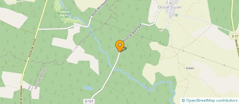 localisation de l'entreprise DOMAINE DES RIVES D'OUSSE  OUSSE-SUZAN