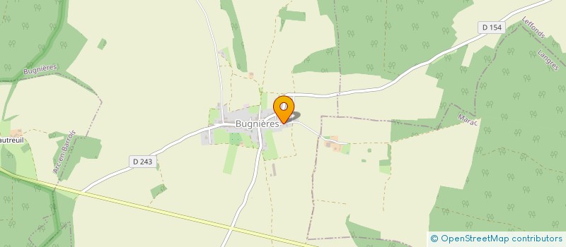localisation de l'entreprise DOMAINE DES RUBIS à BUGNIERES