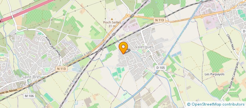 localisation de l'entreprise DOMAINE DES RUFFES  VALERGUES