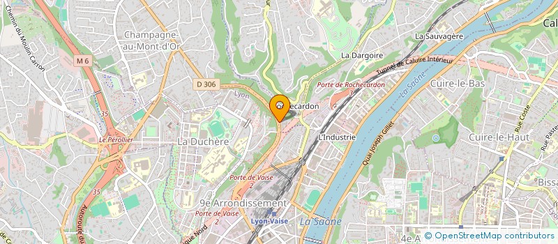 localisation de l'entreprise DOMAINE DES SAGNES  LYON 9EME