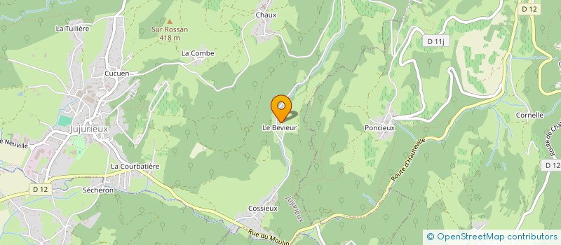 localisation de l'entreprise DOMAINE DES SONNETTES à JUJURIEUX