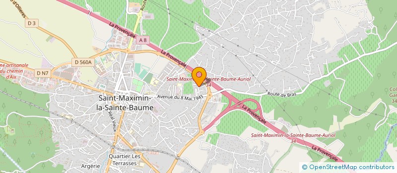 localisation de l'entreprise DOMAINE DES SOURCES à SAINT-MAXIMIN-LA-SAINTE-BAUME