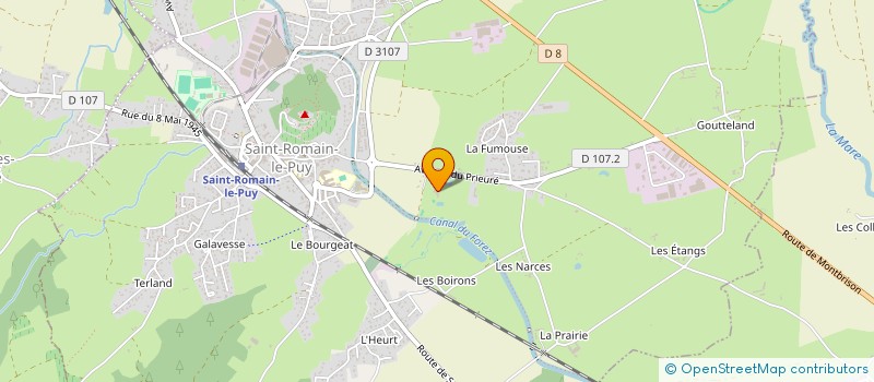 localisation de l'entreprise DOMAINE DES SUCS  SAINT-ROMAIN-LE-PUY