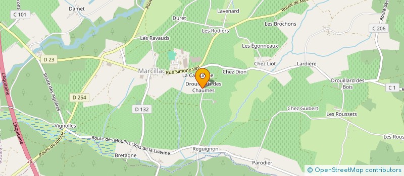 localisation de l'entreprise DOMAINE DES TILLEULS  VAL-DE-LIVENNE