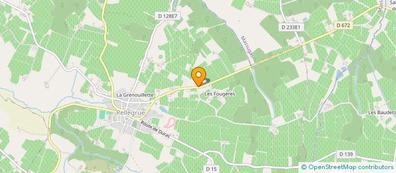 localisation de l'entreprise DOMAINE DES TROIS CHATEAUX  PELLEGRUE