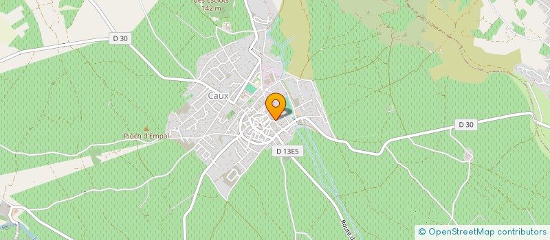 localisation de l'entreprise DOMAINE DES TROIS FOUDRES  CAUX