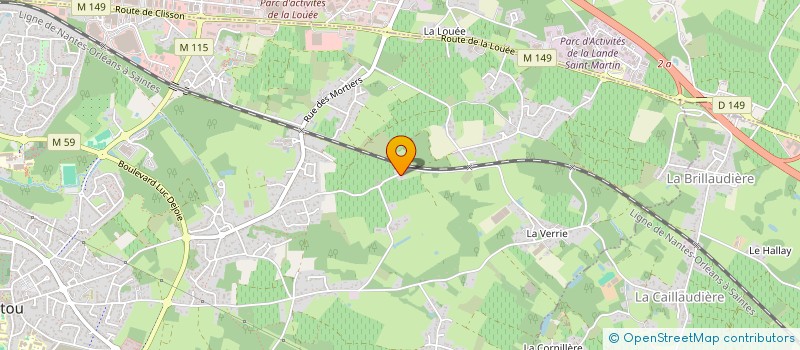 localisation de l'entreprise DOMAINE DES TROIS TOITS  VERTOU