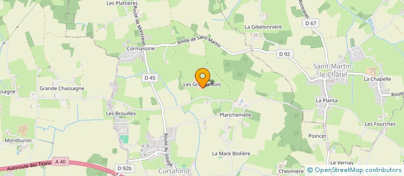 localisation de l'entreprise DOMAINE DES VAINES  CURTAFOND