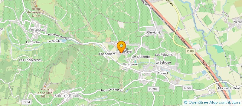 localisation de l'entreprise DOMAINE DES VALANGES à DAVAYE