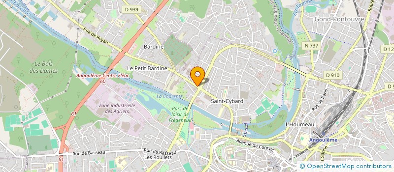 localisation de l'entreprise DOMAINE DES VALOIS DISTRIBUTION EN ABREGE DDV DISTRIBUTION à ANGOULEME