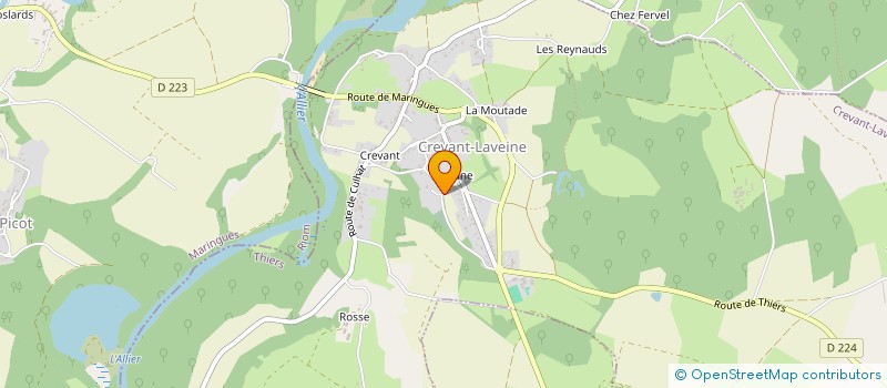 localisation de l'entreprise DOMAINE DU BAJOLET  CREVANT-LAVEINE