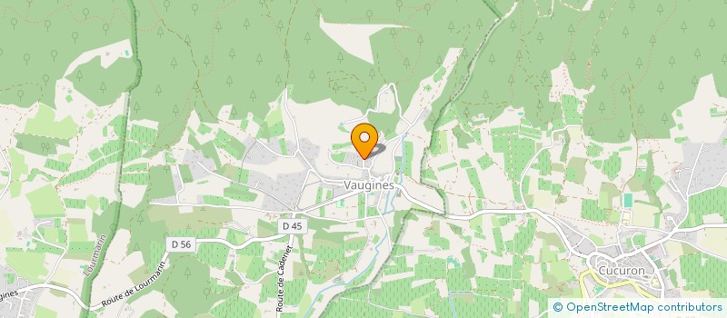 localisation de l'entreprise DOMAINE DU BAMBOIS  VAUGINES