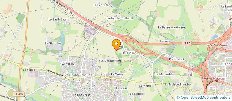 localisation de l'entreprise DOMAINE DU BOIS COQUET  VEZIN-LE-COQUET