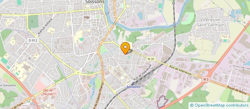 localisation de l'entreprise DOMAINE DU BOIS DE BUSSIARES à SOISSONS