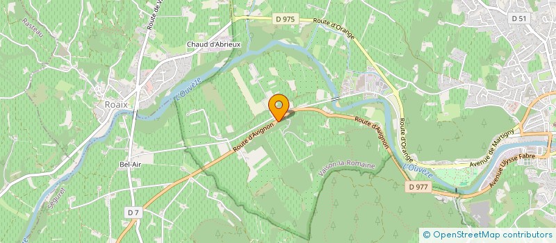 localisation de l'entreprise DOMAINE DU BOIS DE VELAGE  VAISON-LA-ROMAINE