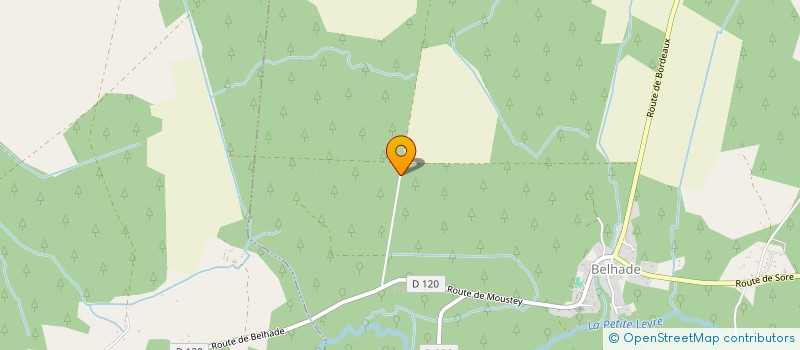 localisation de l'entreprise DOMAINE DU BOIS GARRAUD  BELHADE