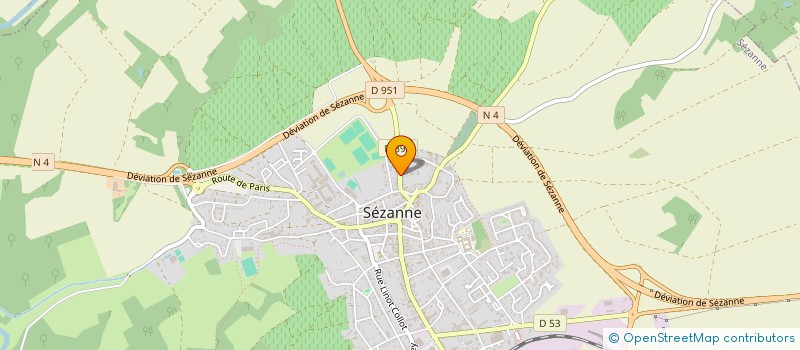localisation de l'entreprise DOMAINE DU CELLIER DE LA COURONNE à SEZANNE