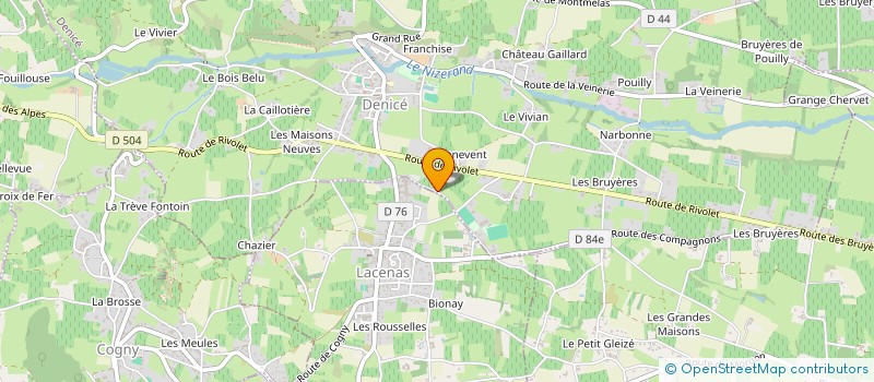 localisation de l'entreprise DOMAINE DU CHAMP DE LA CROIX à DENICE