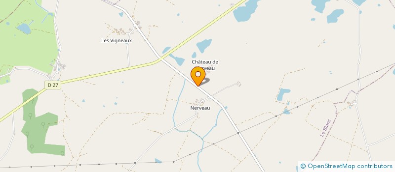 localisation de l'entreprise DOMAINE DU CHATEAU DE NERVEAU à LE BLANC